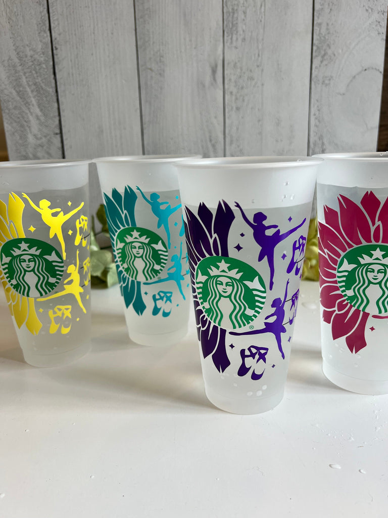Personalized Starbucks Cup Straw Cap custom Letter multiple Colors 