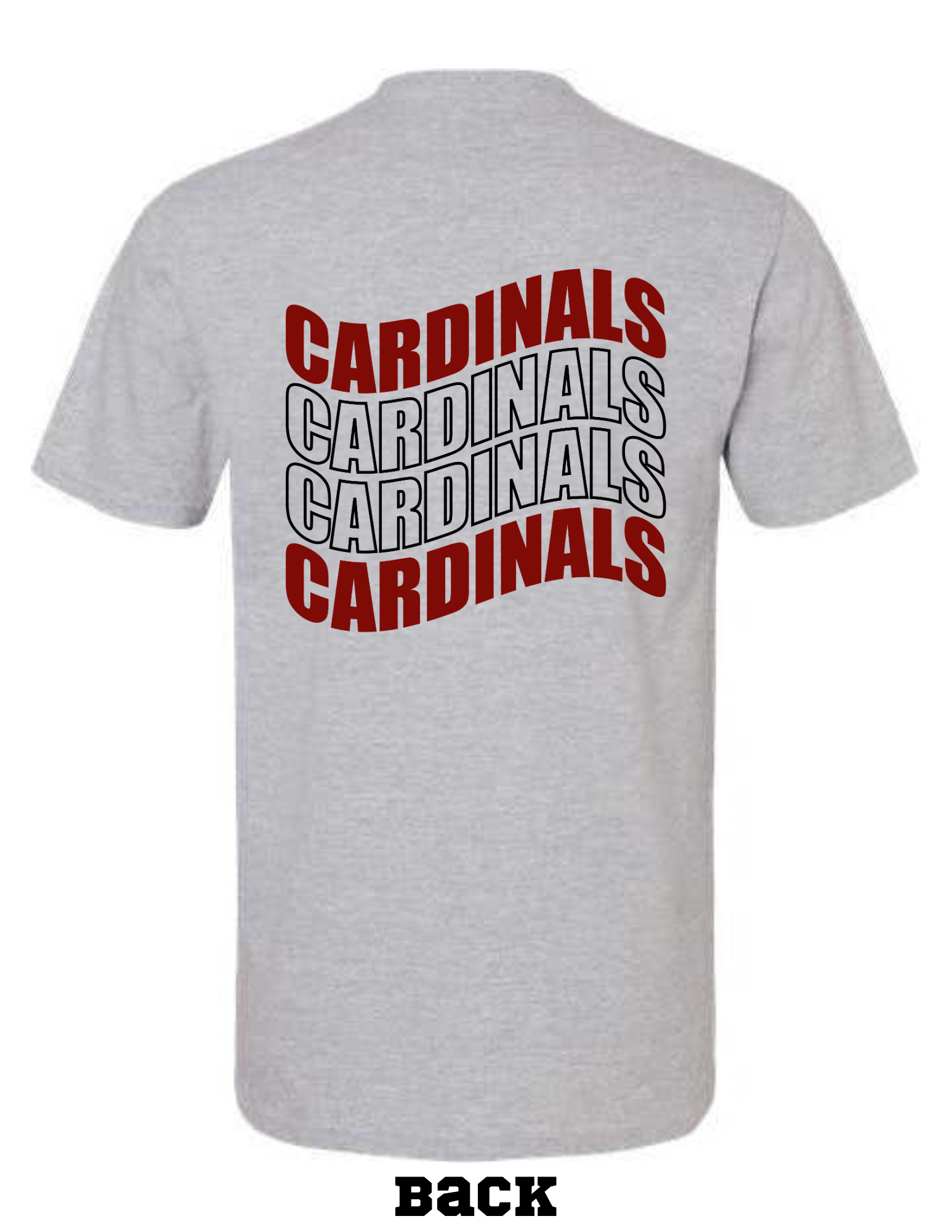 Cardinals Block Letter T-shirt: Adult Beyond the Barre