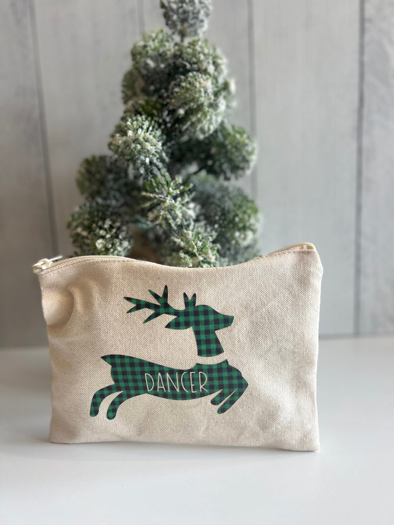 "Dancer" Reindeer Cosmetic Bag Beyond the Barre