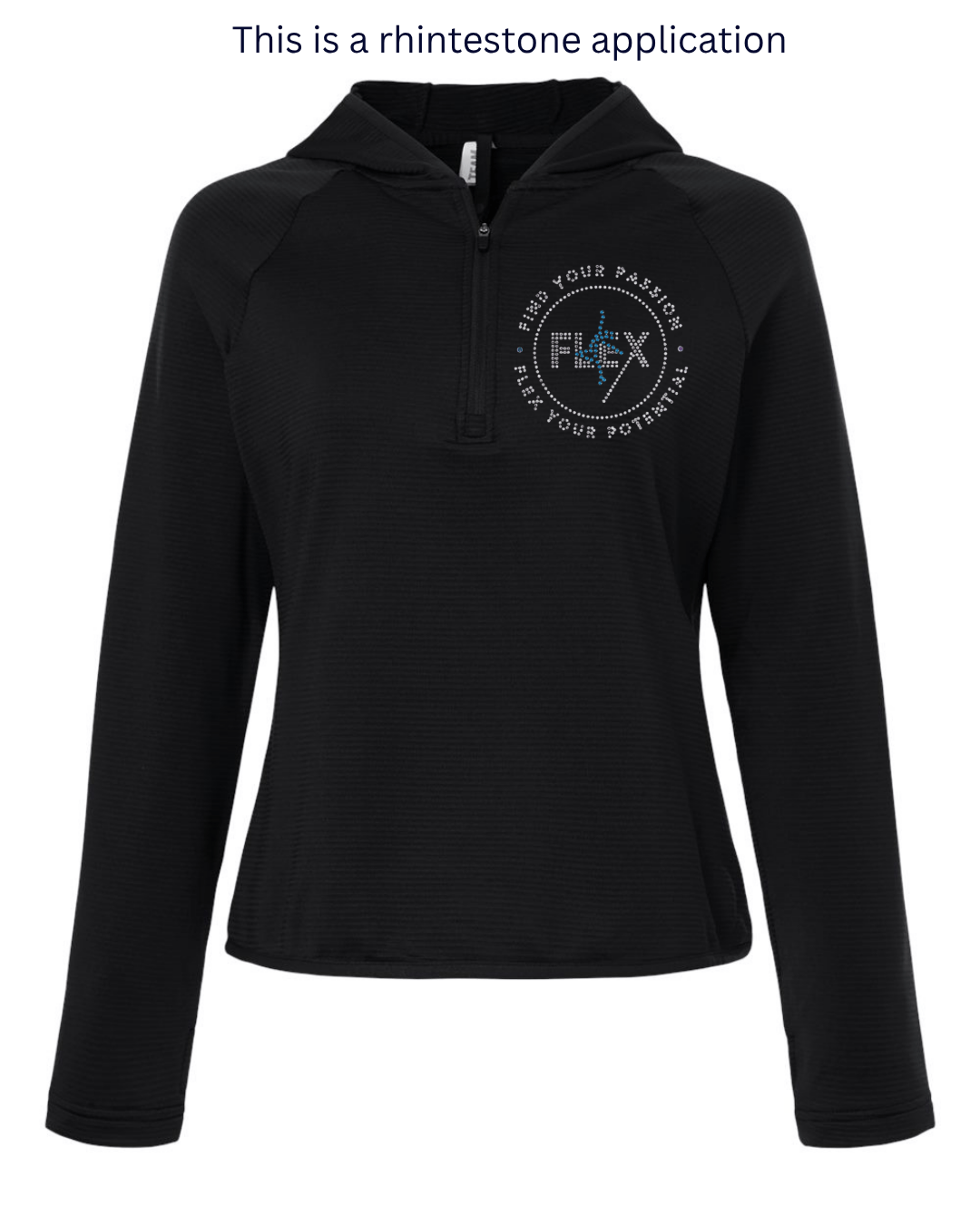 Flex 3/4 Zip Front Hoodie Beyond the Barre