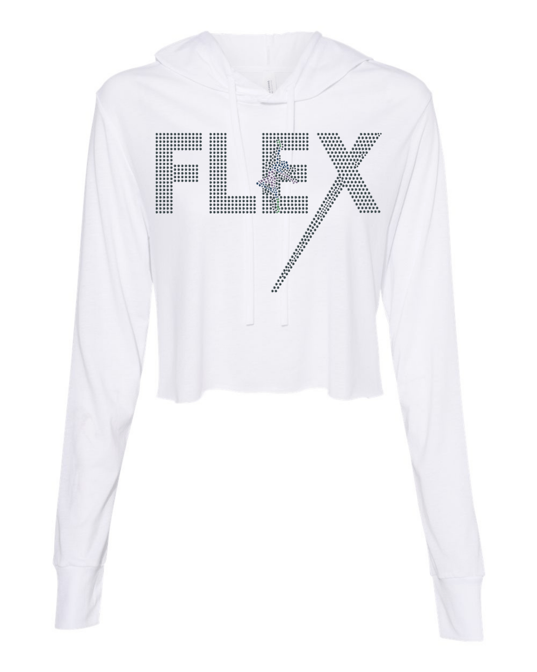 Flex Dance Experience Cropped Rhinestone Long sleeve Tee Beyond the Barre