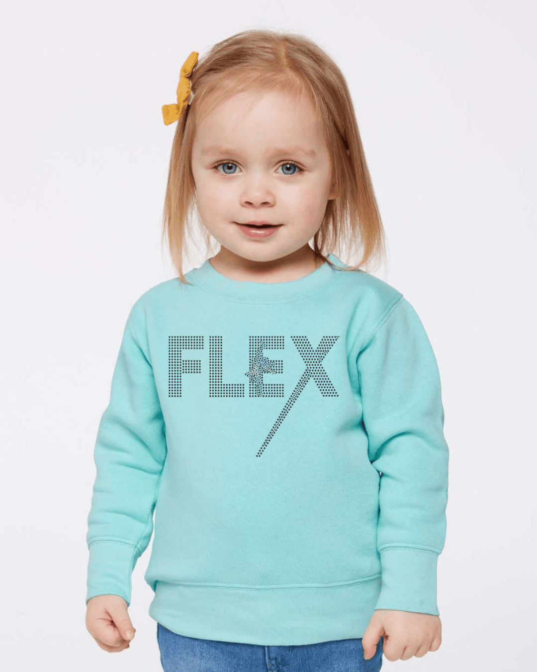 Flex Dance Experience Rhinestone Crewneck Sweatshirt (Toddler) Beyond the Barre
