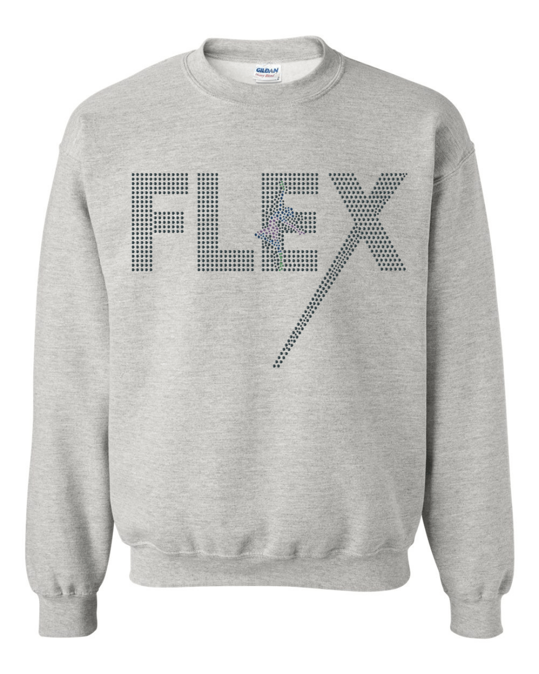 Flex Dance Experience Rhinestone Crewneck Sweatshirt (Youth/Adult) Beyond the Barre