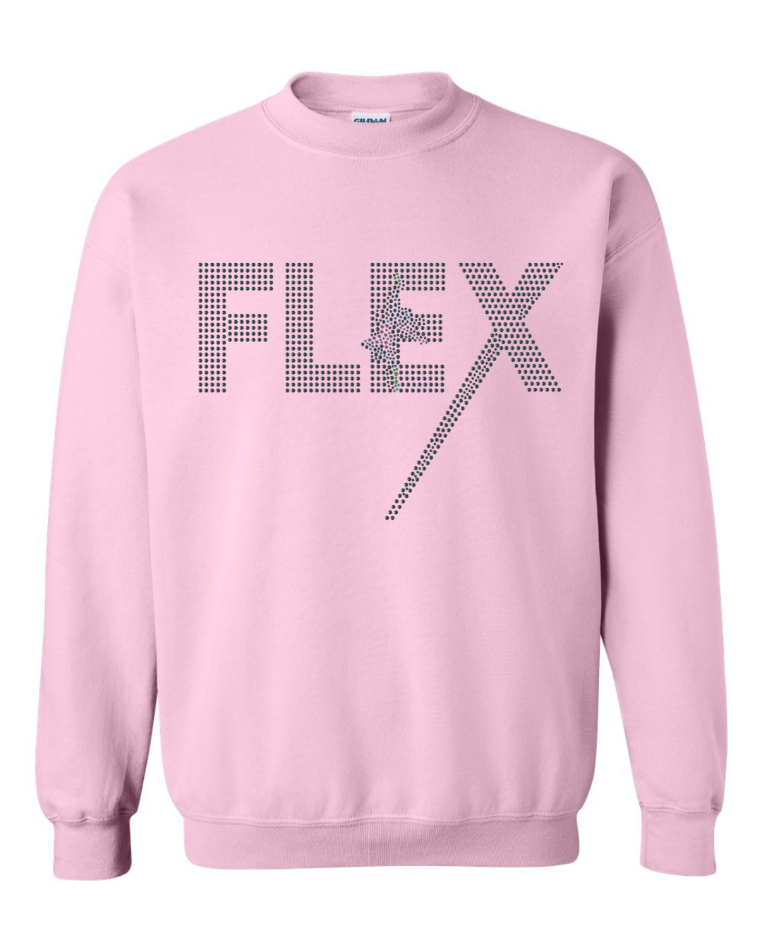 Flex Dance Experience Rhinestone Crewneck Sweatshirt (Youth/Adult) Beyond the Barre