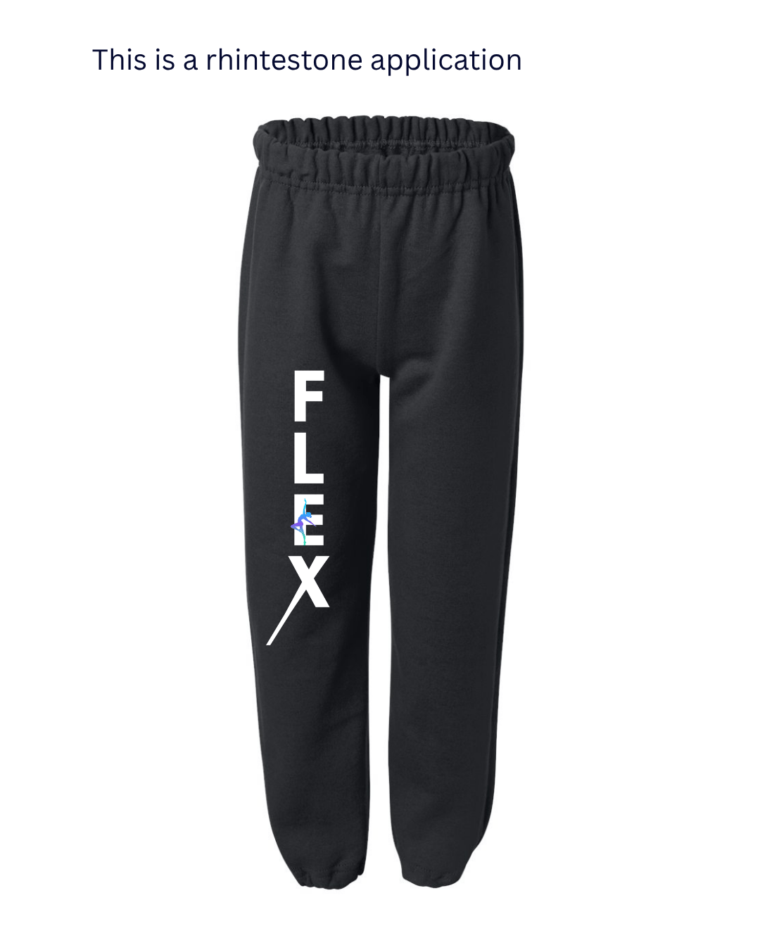 Flex Dance Experience Rhinestone Jogger Sweatpants Beyond the Barre