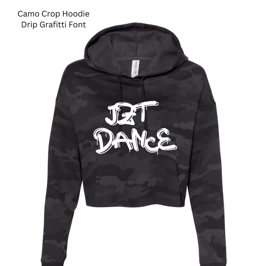 Camo 2025 cropped hoodie