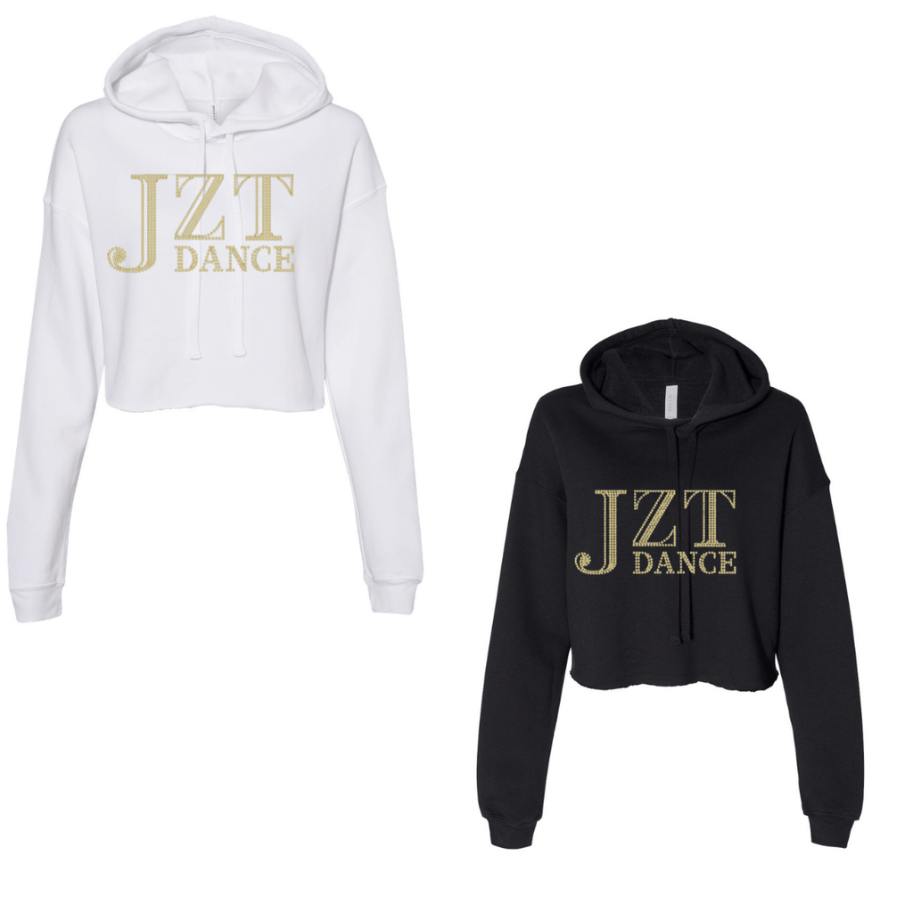 JZT DANCE Cropped Studded Hoodie Beyond the Barre