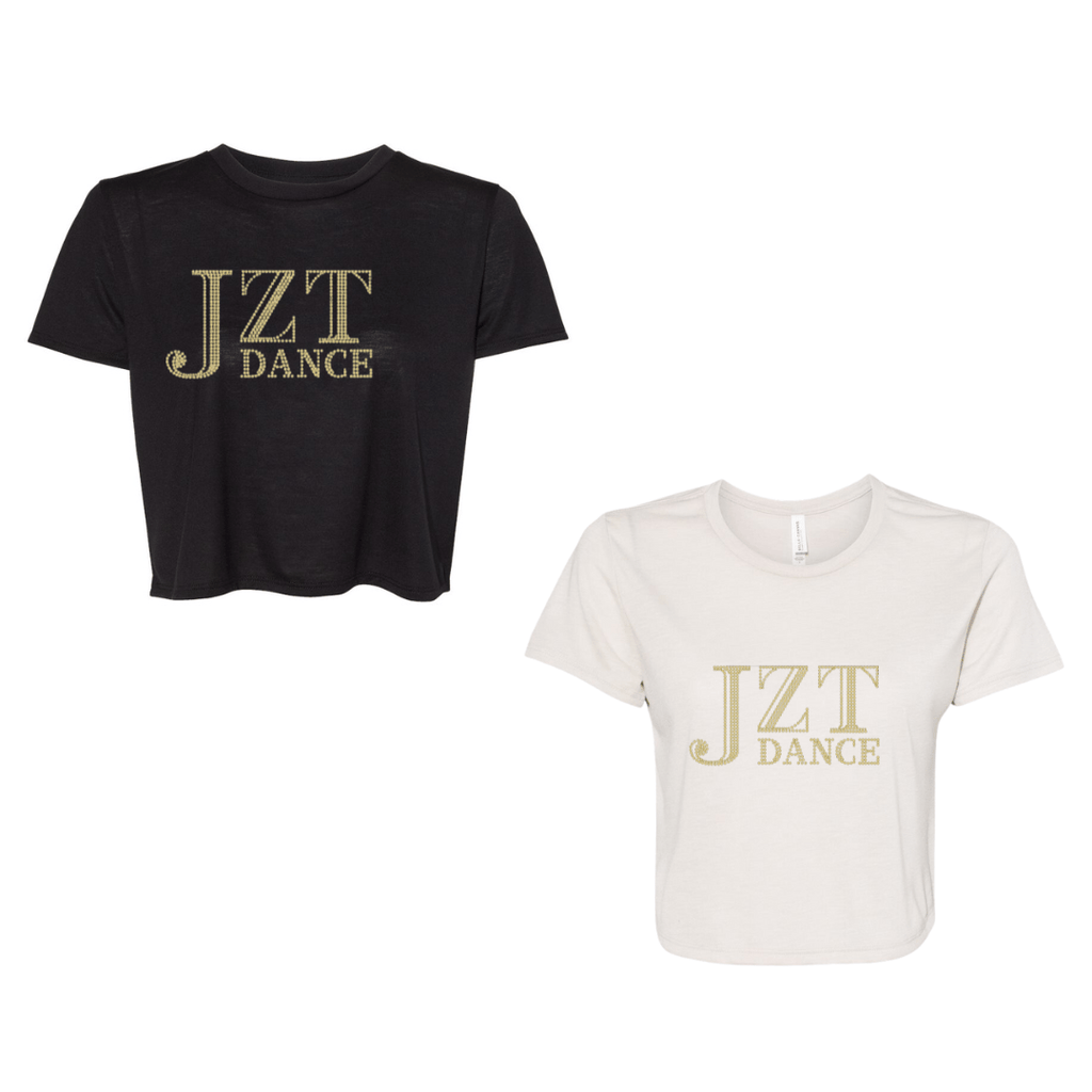 JZT DANCE Cropped Studded T-shirt Beyond the Barre