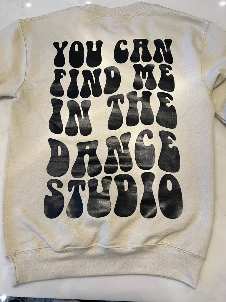 BB Find me in the Dance Studio Crew Neck Beyond the Barre sweatshirt
