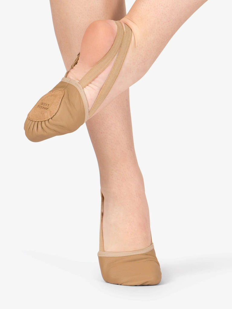 ANGELO LUZIO LEATHER HALF SOLE - TAN bodywrappers LYRICAL SHOE