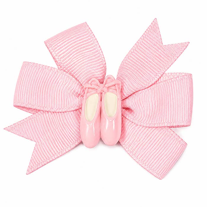 Dasha Designs - 3915 Pinwheel Bow w Ballet Shoes Dasha Designs