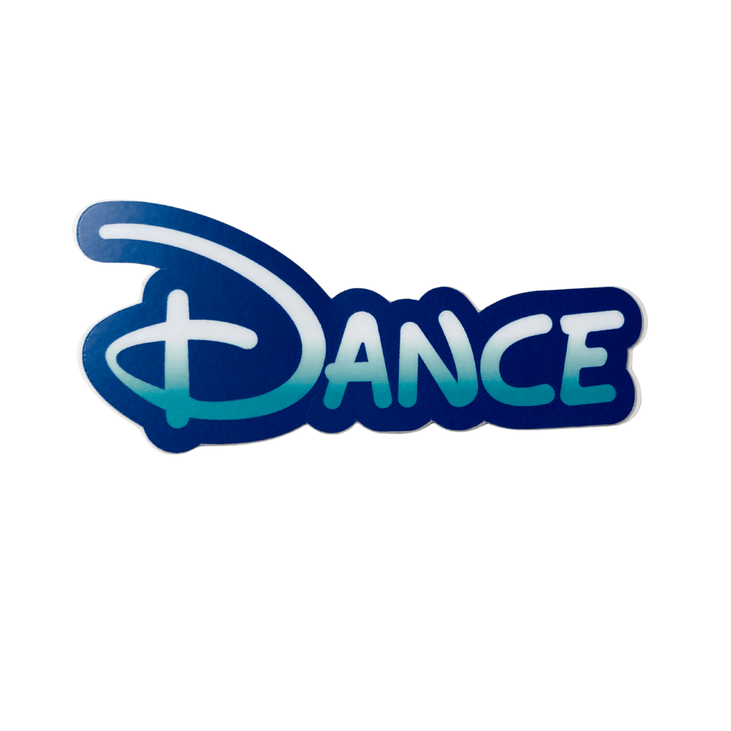 Denali & Co. - Dance Logo Sticker – Blue Gradient Animated-Inspired Design Denali & Co.