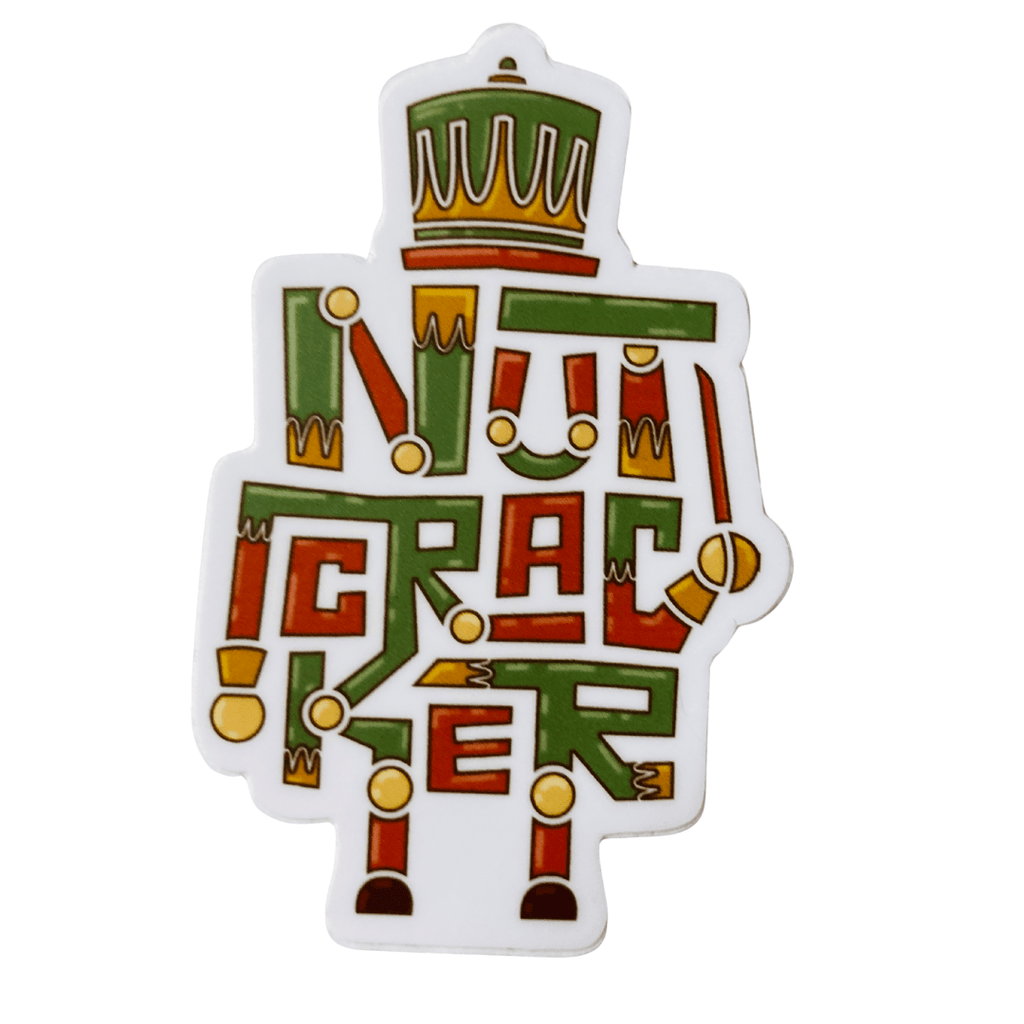 Denali & Co. - Nutcracker Doll Christmas Sticker, 1.88" x 3" Denali & Co.
