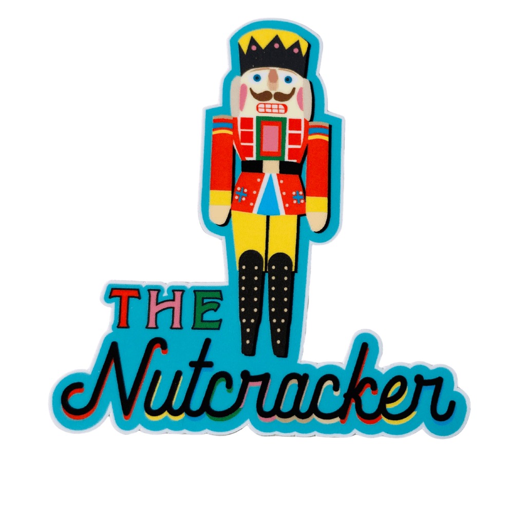 Denali & Co. - The Nutcracker Turquoise Christmas Sticker, 3" x 3" Denali & Co.