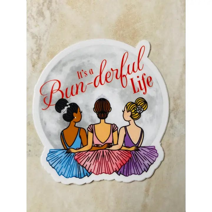 It's A Bun-Derful Life Dance Vinyl Sticker, 2.837" X 3" Denali & Co. sticker
