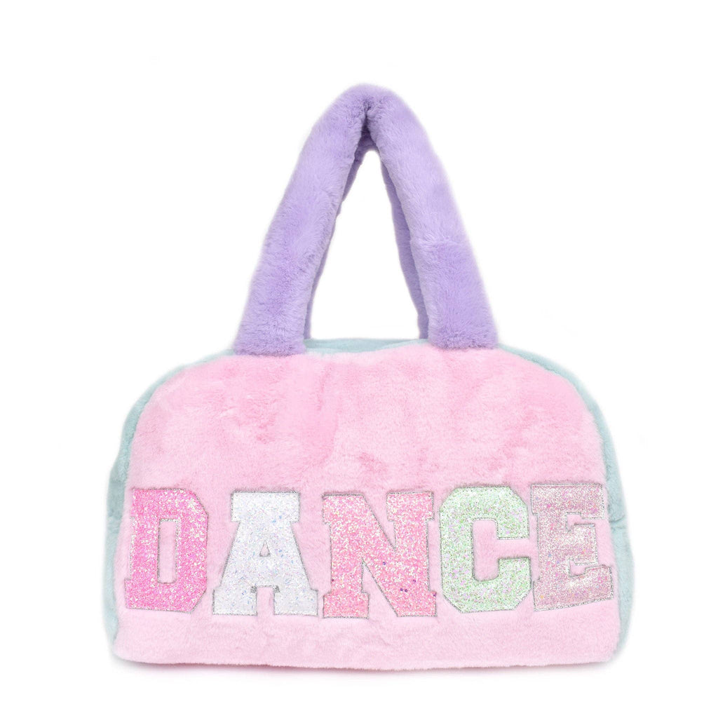 OMG Accessories - 'Dance' Color Blocked Plush Medium Duffle Bag OMG Accessories