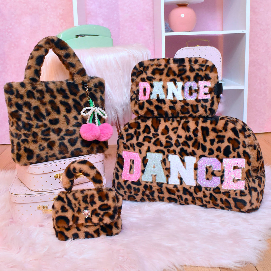 Buy OMG Accessories - 'Dance' Leopard Plush Medium Duffle Bag