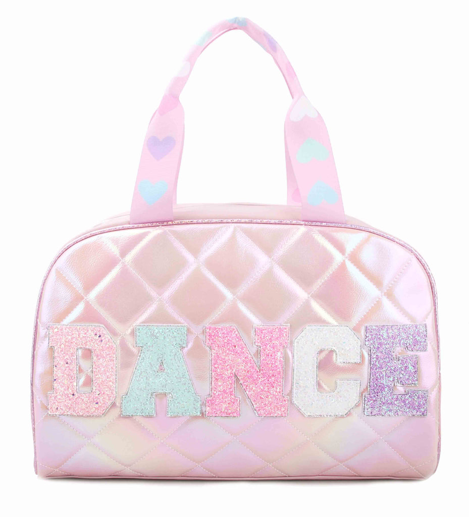 OMG Accessories - 'Dance' Metallic Quilted Duffle Bag OMG Accessories