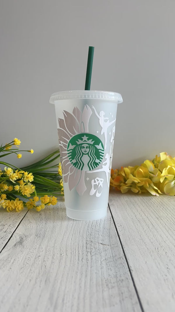 Starbucks Clear Design Inspired 16oz Cold Drink Cup