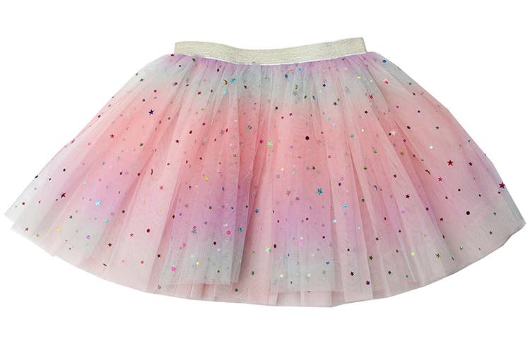 Sparkle Sisters by Couture Clips - Cotton Candy Moon and Stars tutu: 2-6 year Sparkle Sisters by Couture Clips