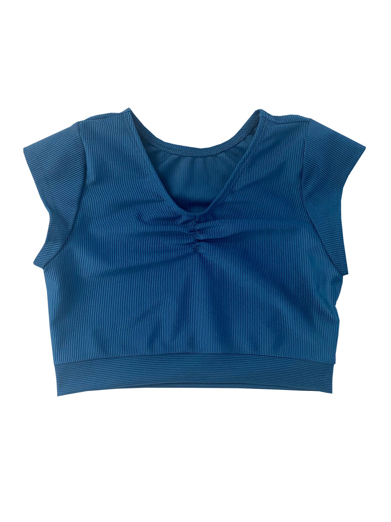 Whitney Deal Dancewear - Midnight Ribbed Crop  | Dancewear for Girls Whitney Deal Dancewear