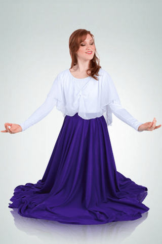 Bodywrappers Praise Dance Skirt-Plus Size Bodywrappers liturgical dancewear