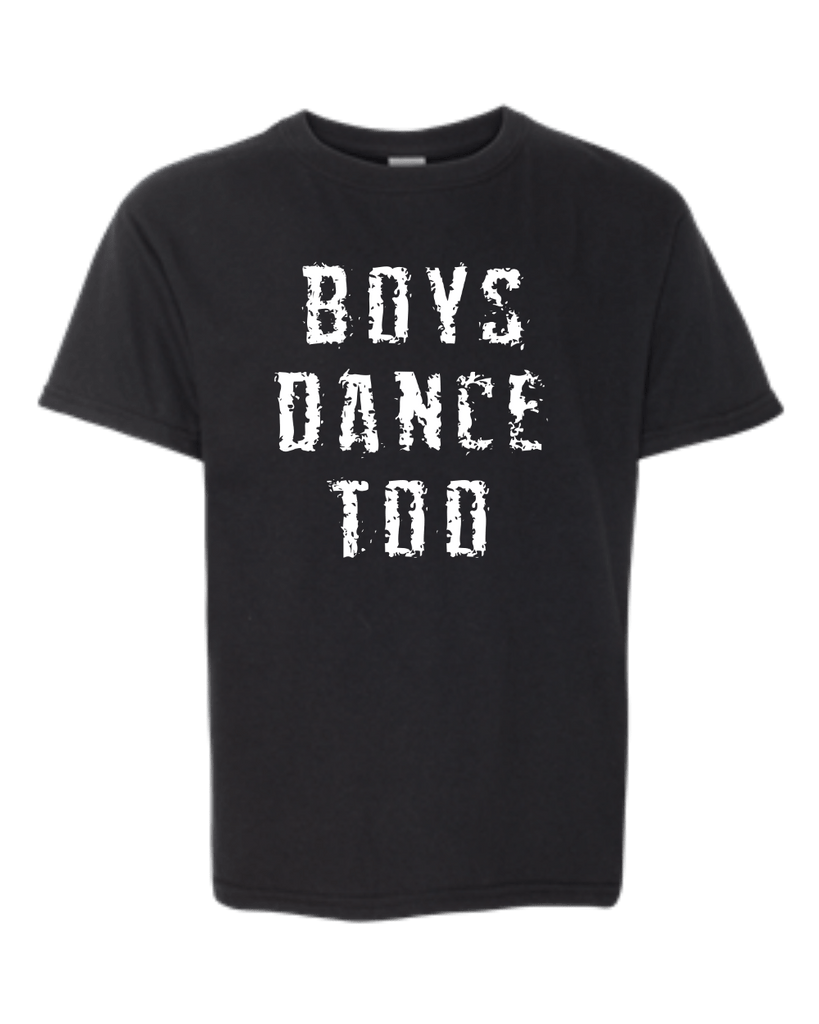 "Boys Dance Too" Grunge T-Shirt- Youth BunThreads T-shirt