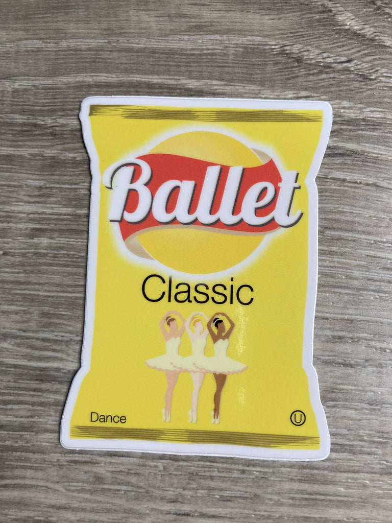 Denali & Co. - Ballet Dance Chips Sticker, 2.189" x 3" Denali & Co.