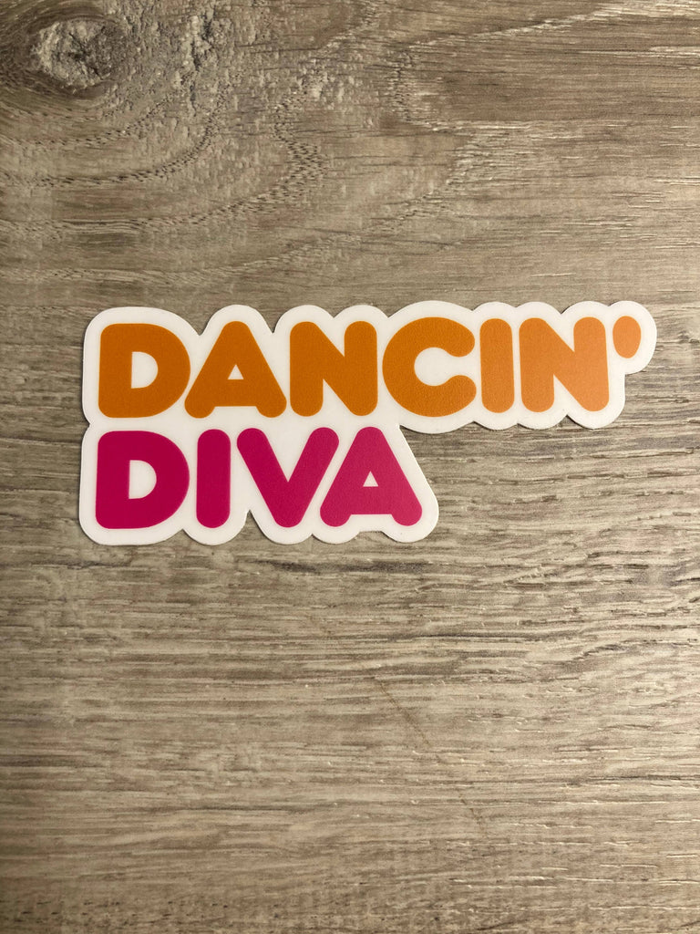 Denali & Co. - Dancin' Diva Vinyl Sticker, 4" x 1.7" Denali & Co.