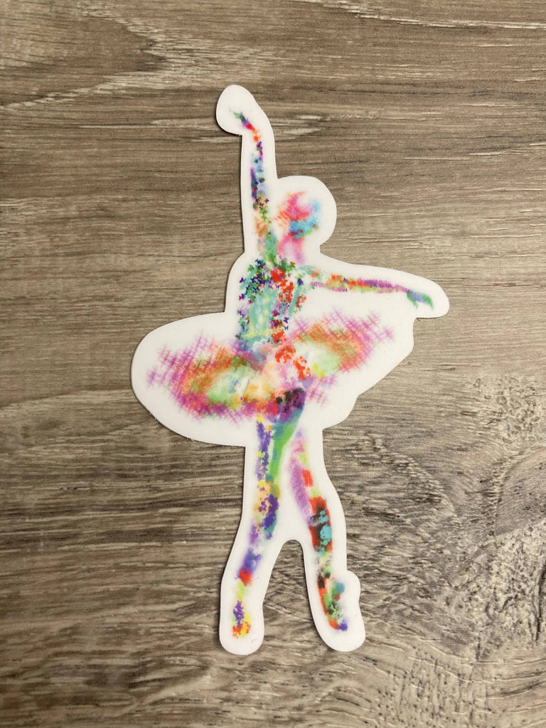 Denali & Co. - Paint Splash Dancer Ballerina Sticker, 2.309” x 4” Denali & Co.