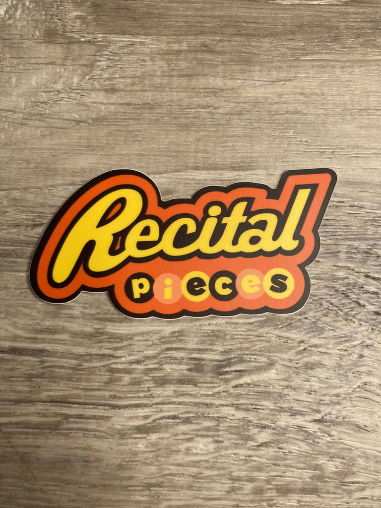 Denali & Co. - Recital Pieces Vinyl Dance Sticker, 3" x 1.5" Denali & Co.