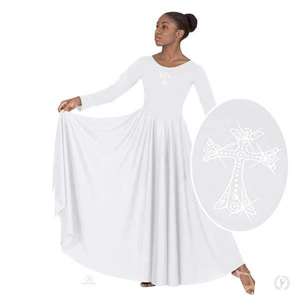knee length dresses for ladies Emma sequin rhinestone party dress white / Festival Dress main image 1