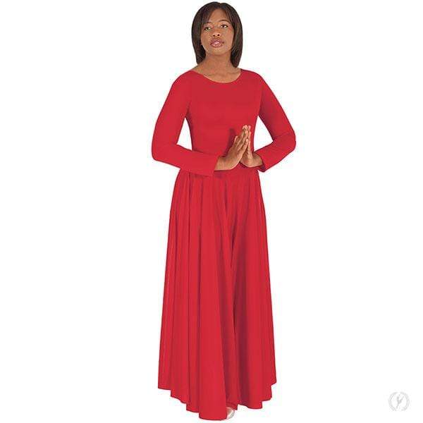 Eurotard Womens Simple Long Sleeve Praise Dress Eurotard Womens Simple Long Sleeve Praise Dress